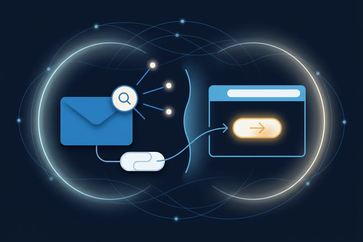 Illustration zum Thema: Phishing erkennen: erst prüfen, dann klicken.